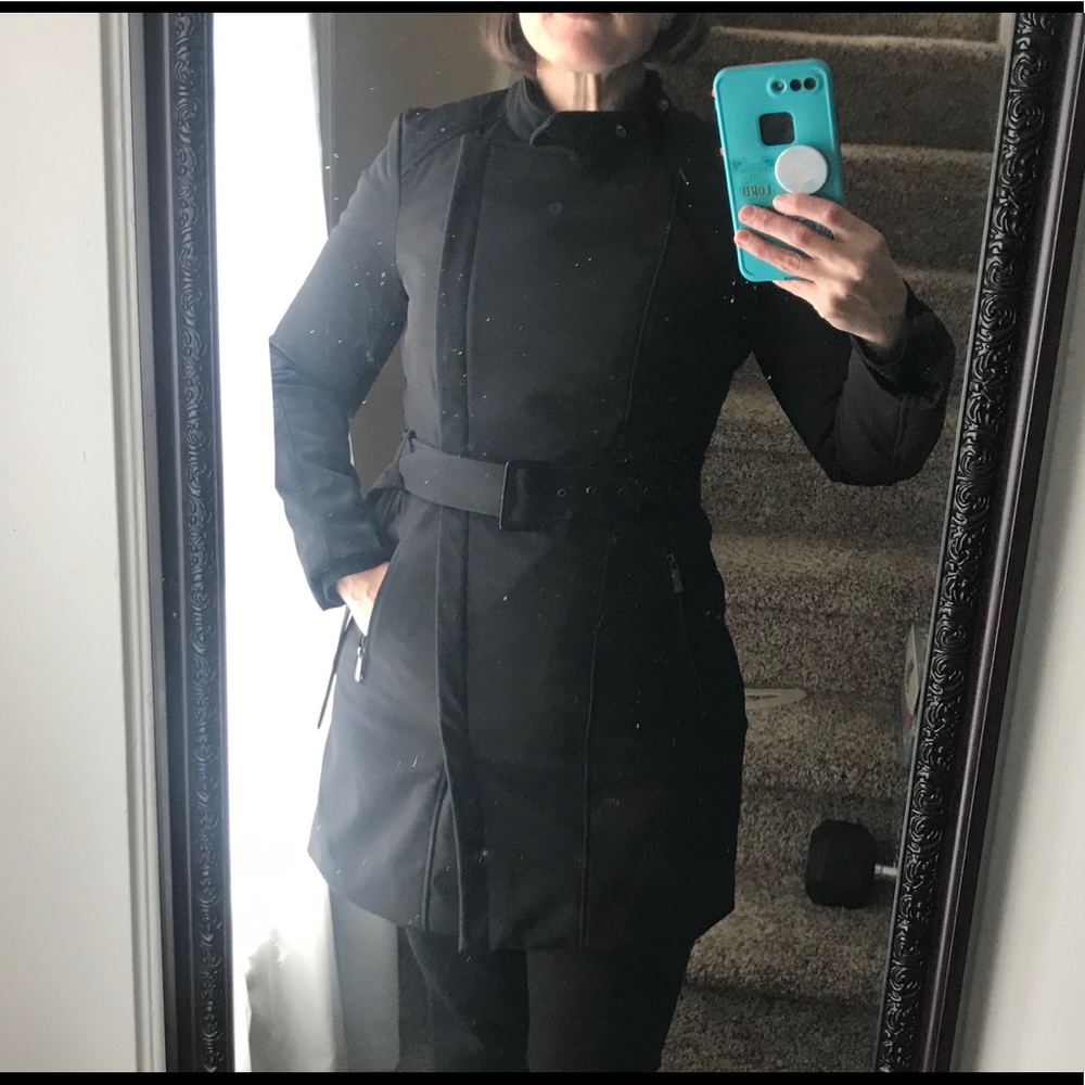 Kenneth Cole New York Black Slim Coat